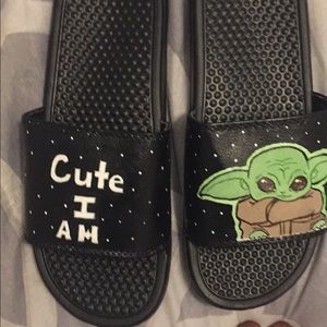 baby yoda flip flops